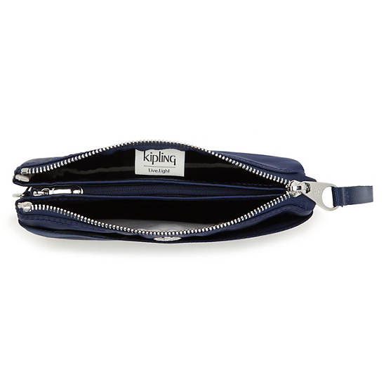 Kipling Creativity Extra Large Metallic Wristlet Çanta Lacivert | TR 1148ZU